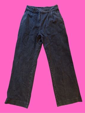 Wildfang “The Empower” Charcoal Black High-Waist Trousers